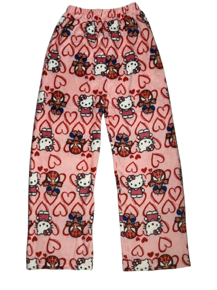 VALENTINES HELLO KITTY X SPIDERMAN PANTS