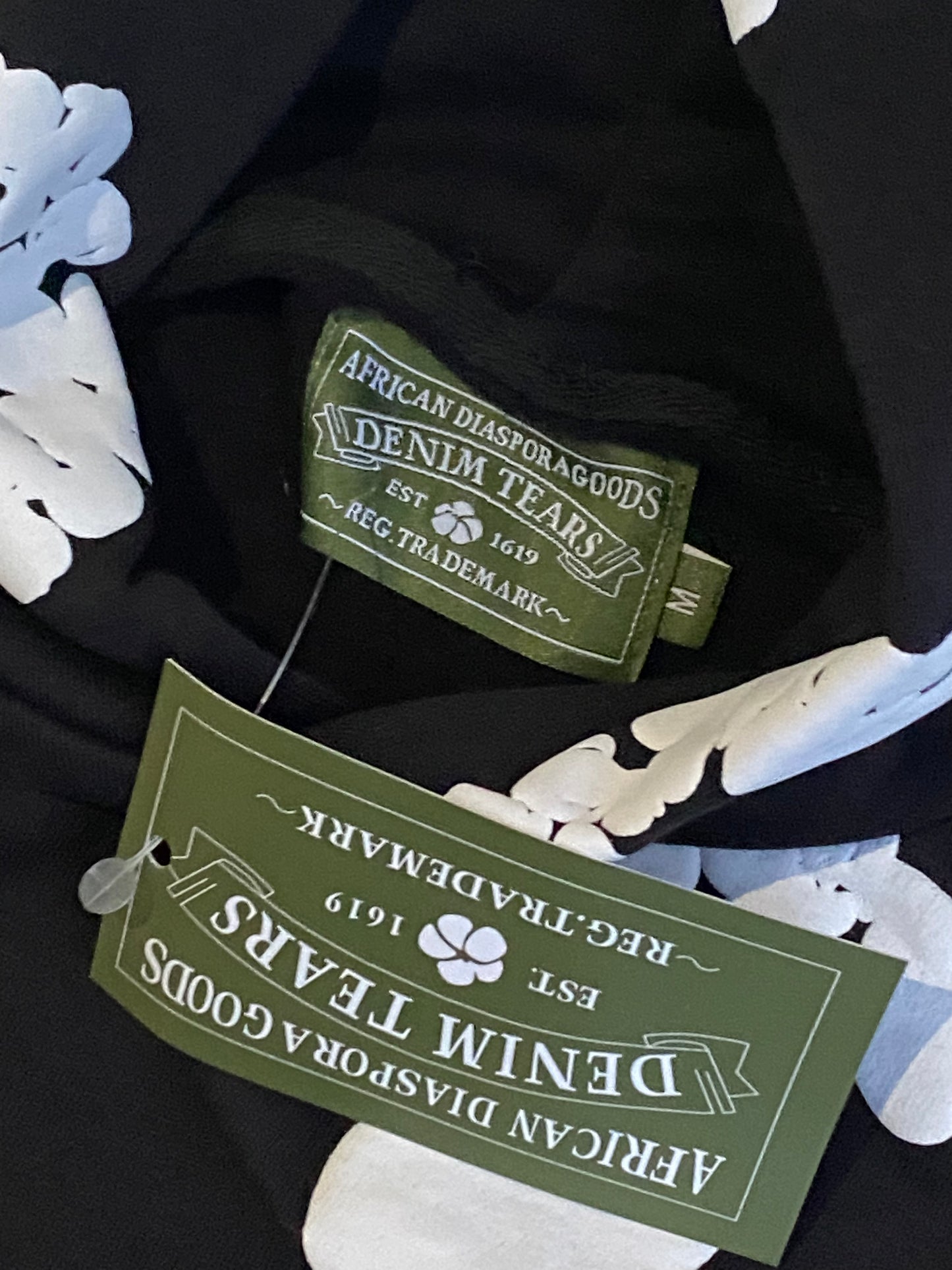 BLACK DENIM TEARS HOODIE
