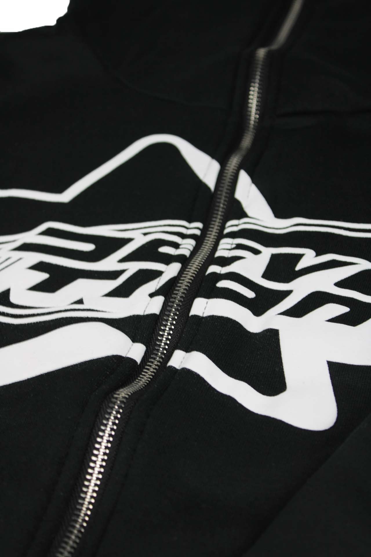 BLACK FULL ZIP HOODIE