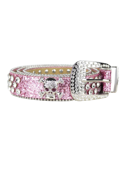 PINK SKULL BELT