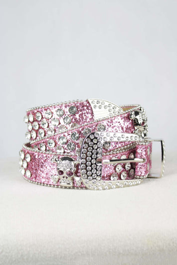 PINK SKULL BELT